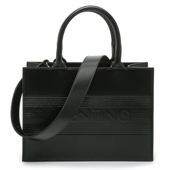 Valentino Handbags - VALENTINO MELINE LARGE TOTE CROSSBODY BLACK by MARIO VALENTINO
